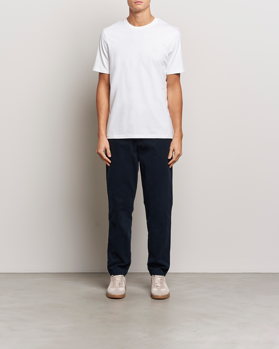 Homme | T-shirts | Lyle & Scott | Tonal Eagle Crew Neck T-Shirt White