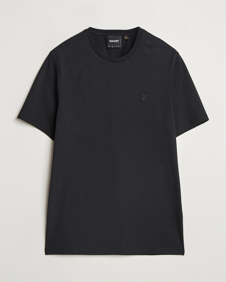 Homme | T-shirts | Lyle & Scott | Tonal Eagle Crew Neck T-Shirt Jet Black