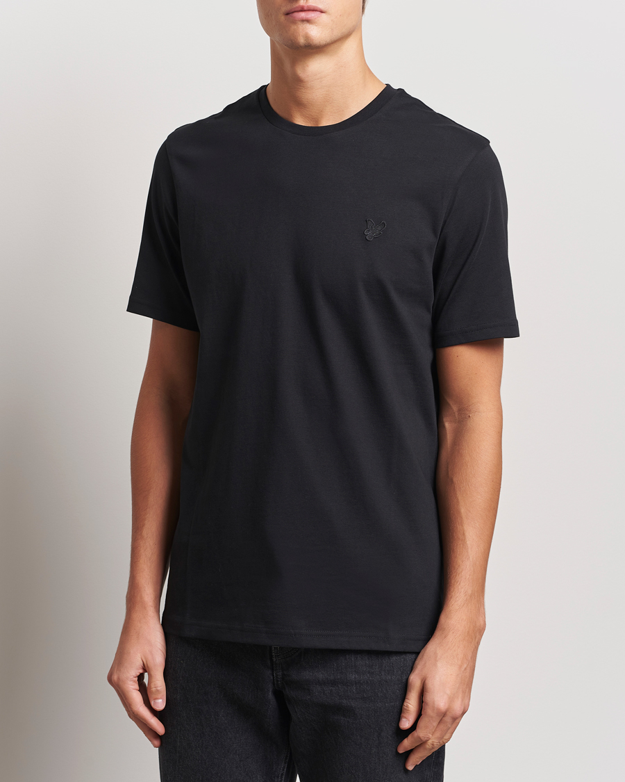 Homme | T-shirts | Lyle & Scott | Tonal Eagle Crew Neck T-Shirt Jet Black