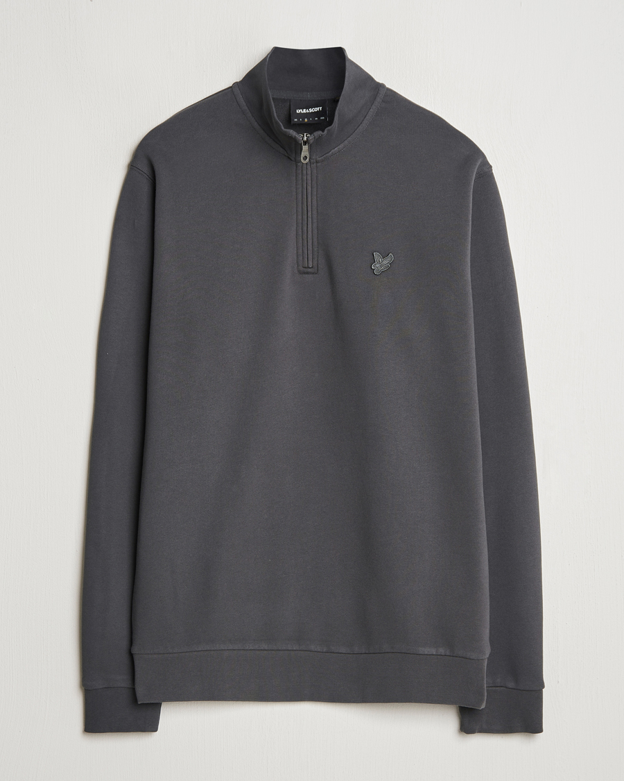 Homme | Pulls Et Tricots | Lyle & Scott | Tonal Eagle Half Zip Sweater Gunmetal