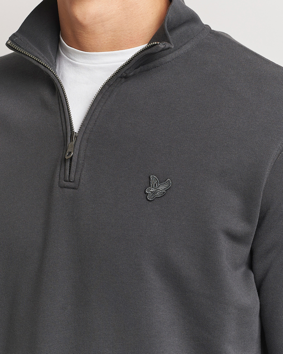 Homme | Pulls Et Tricots | Lyle & Scott | Tonal Eagle Half Zip Sweater Gunmetal