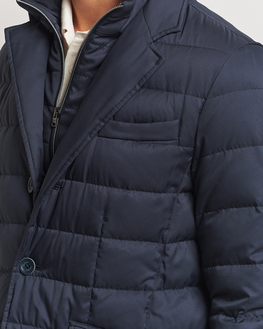 Homme | Manteaux Et Vestes | Herno | Nylon Down Blazer Navy