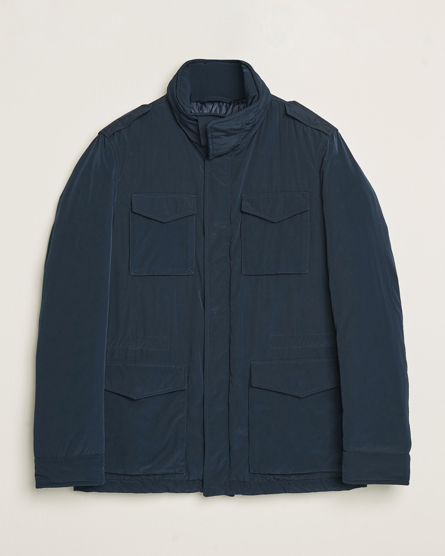 Homme | Manteaux Et Vestes | Herno | Soft Nylon Field Jacket Navy