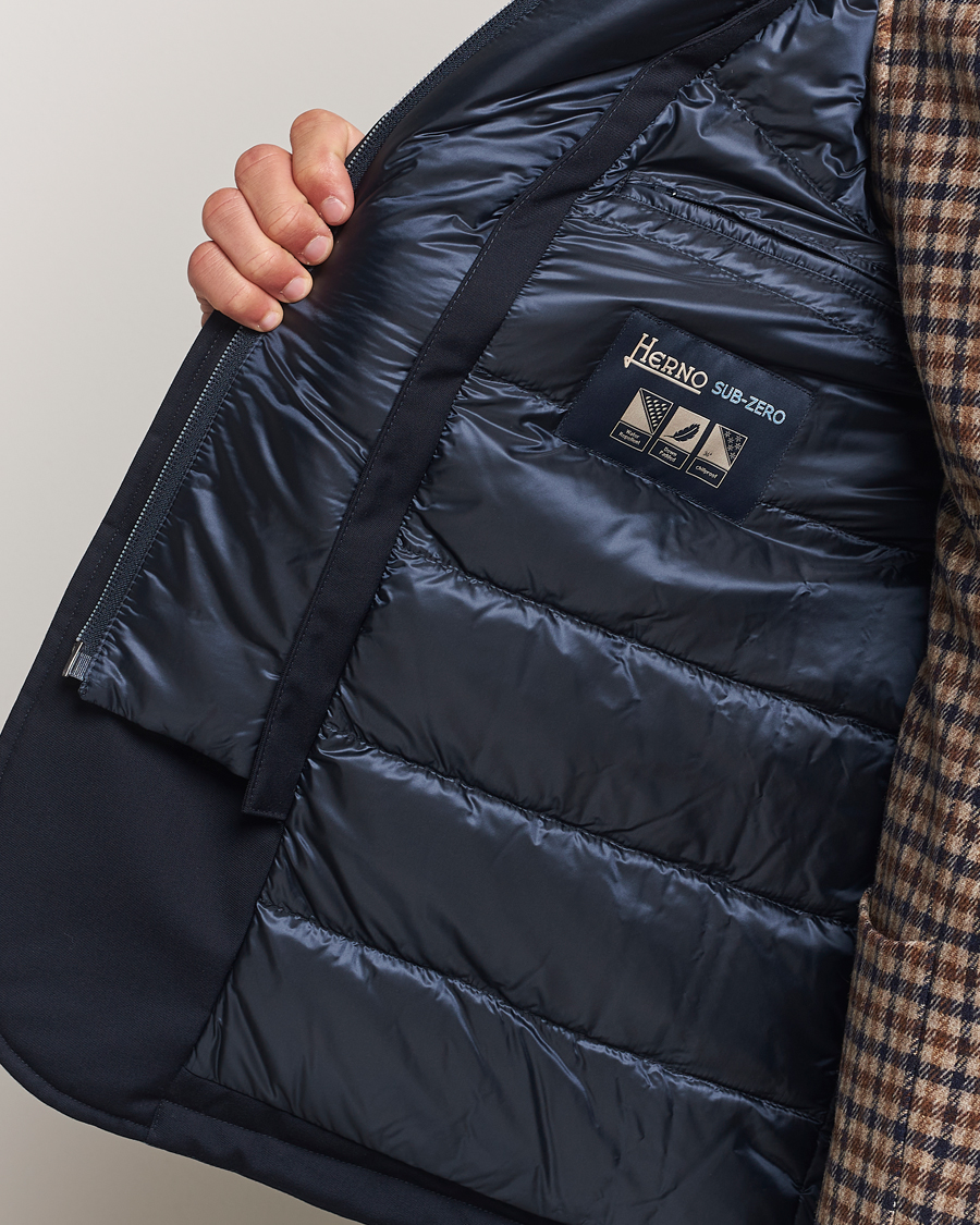 Homme | Manteaux Et Vestes | Herno | Water Repellent Down Blazer Navy