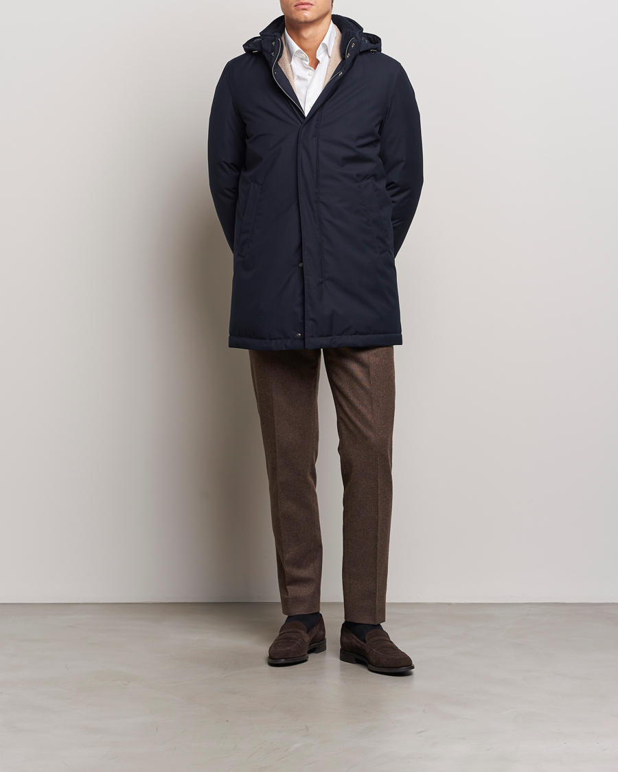 Homme | Manteaux Et Vestes | Herno | Waterproof Coat Navy