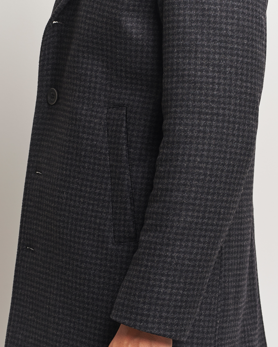 Homme | Manteaux Et Vestes | Herno | Wool Zip Coat Charcoal