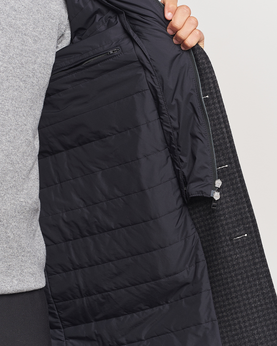 Homme | Manteaux Et Vestes | Herno | Wool Zip Coat Charcoal