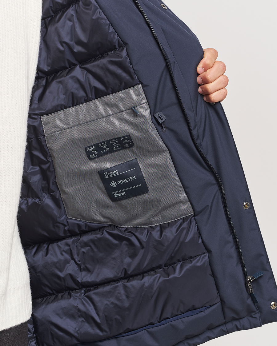 Homme | Manteaux Et Vestes | Herno | Laminar Fishtail Parka Navy