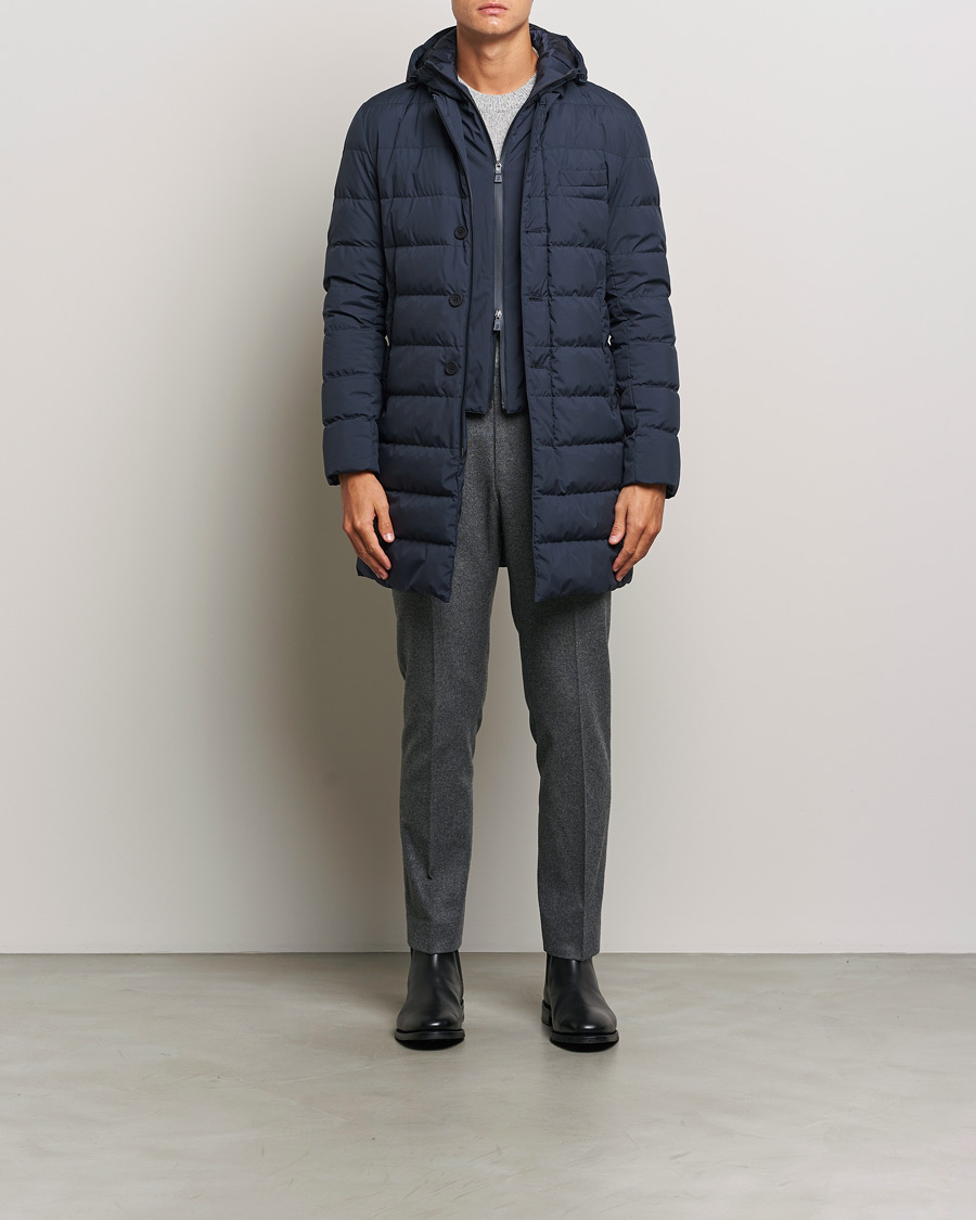 Homme | Manteaux Et Vestes | Herno | Laminar Down Coat Navy