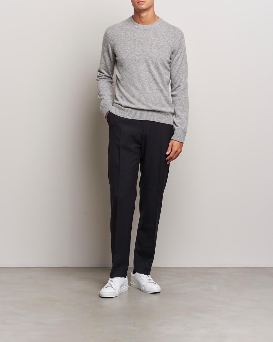 Homme | Pulls Et Tricots | Orlebar Brown | Levar Cashmere Crewneck Oyster Grey