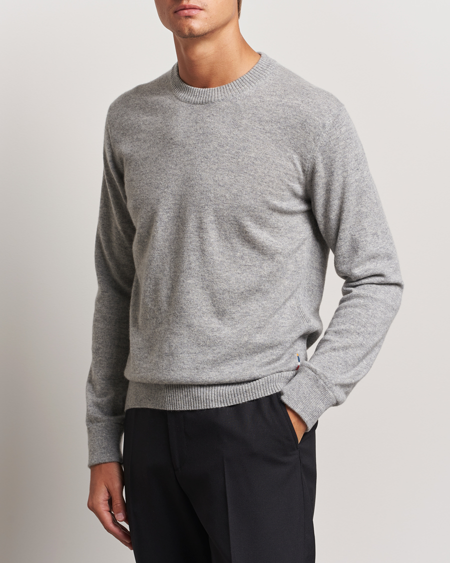 Homme | Pulls Et Tricots | Orlebar Brown | Levar Cashmere Crewneck Oyster Grey