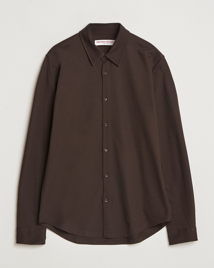 Homme | Chemises | Orlebar Brown | Giles Pique Shirt Truffle