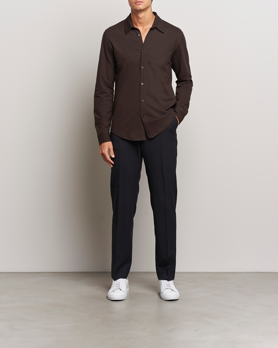 Homme | Chemises | Orlebar Brown | Giles Pique Shirt Truffle