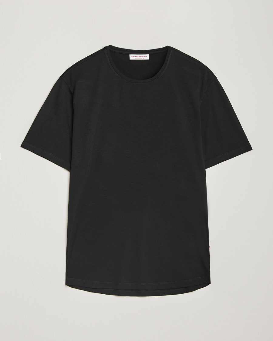 Homme | T-shirts | Orlebar Brown | OB Lux Merino T-Shirt Black