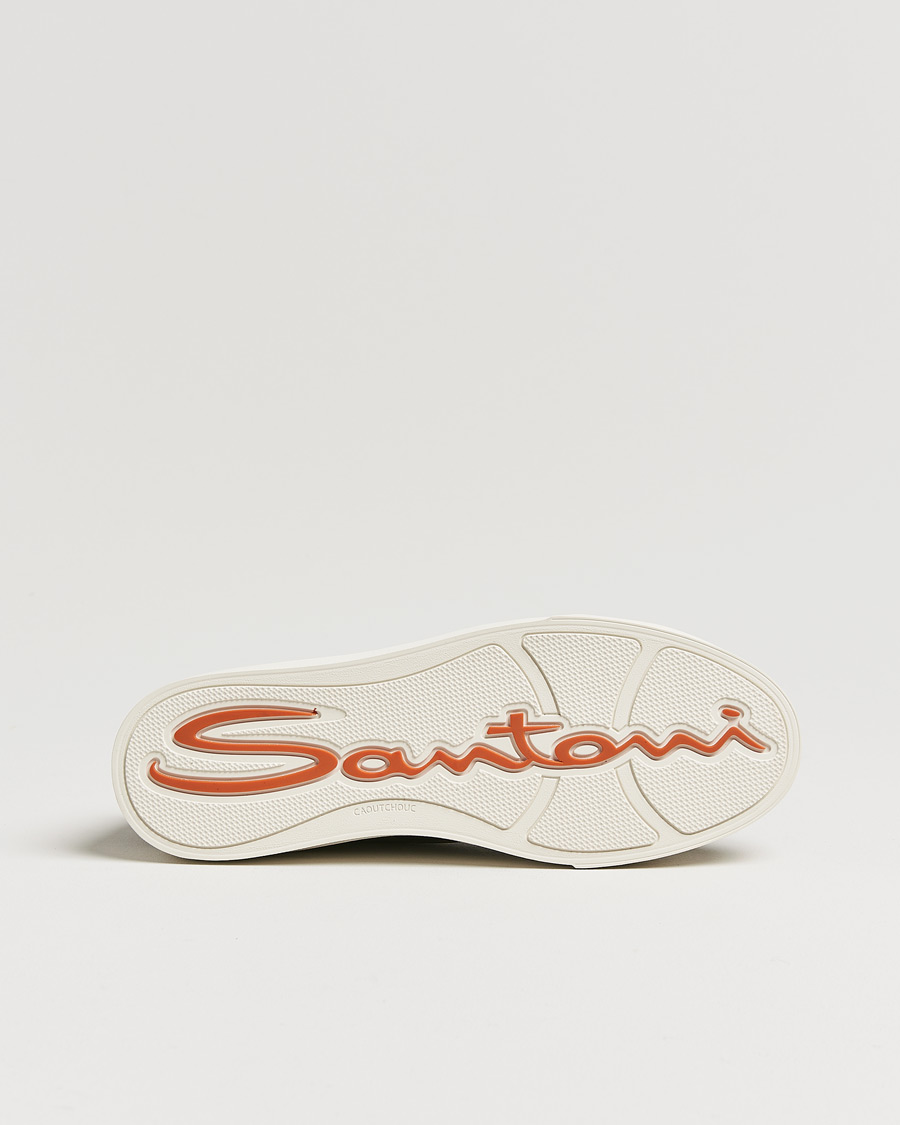 Homme | Santoni Double Buckle Sneakers Dark Brown Grain | Santoni | Double Buckle Sneakers Dark Brown Grain