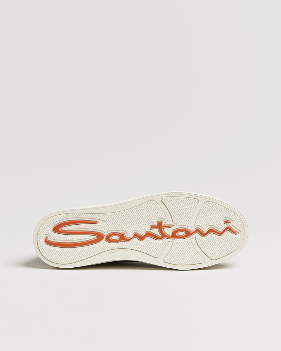 Homme | Santoni Double Buckle Sneakers Navy Grain | Santoni | Double Buckle Sneakers Navy Grain