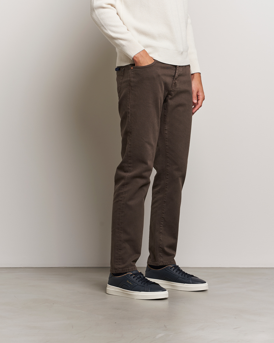 Homme | Santoni Double Buckle Sneakers Navy Grain | Santoni | Double Buckle Sneakers Navy Grain