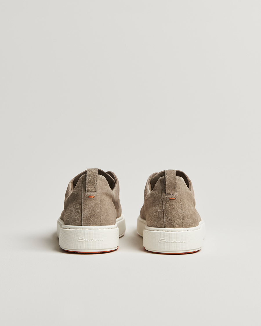 Homme | Santoni Cleanic No Lace Sneaker Taupe Suede | Santoni | Cleanic No Lace Sneaker Taupe Suede