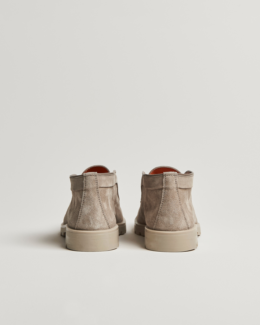 Homme | Santoni Open Chukka Boot Taupe Suede | Santoni | Open Chukka Boot Taupe Suede