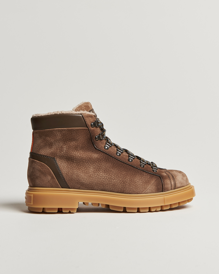 Homme | Santoni St Moritz Winter Boot Brown Nubuck | Santoni | St Moritz Winter Boot Brown Nubuck