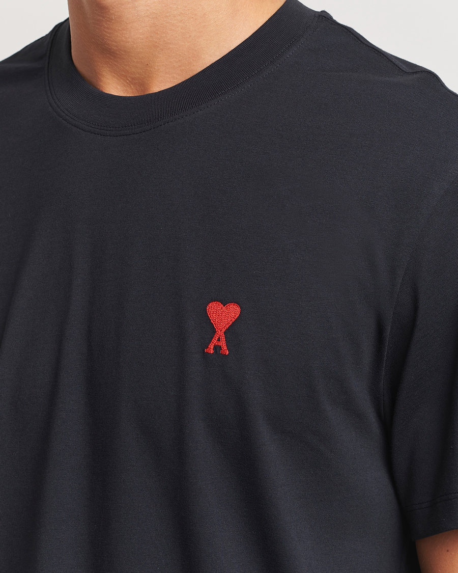 Homme | T-shirts | AMI | Heart Logo T-Shirt Black