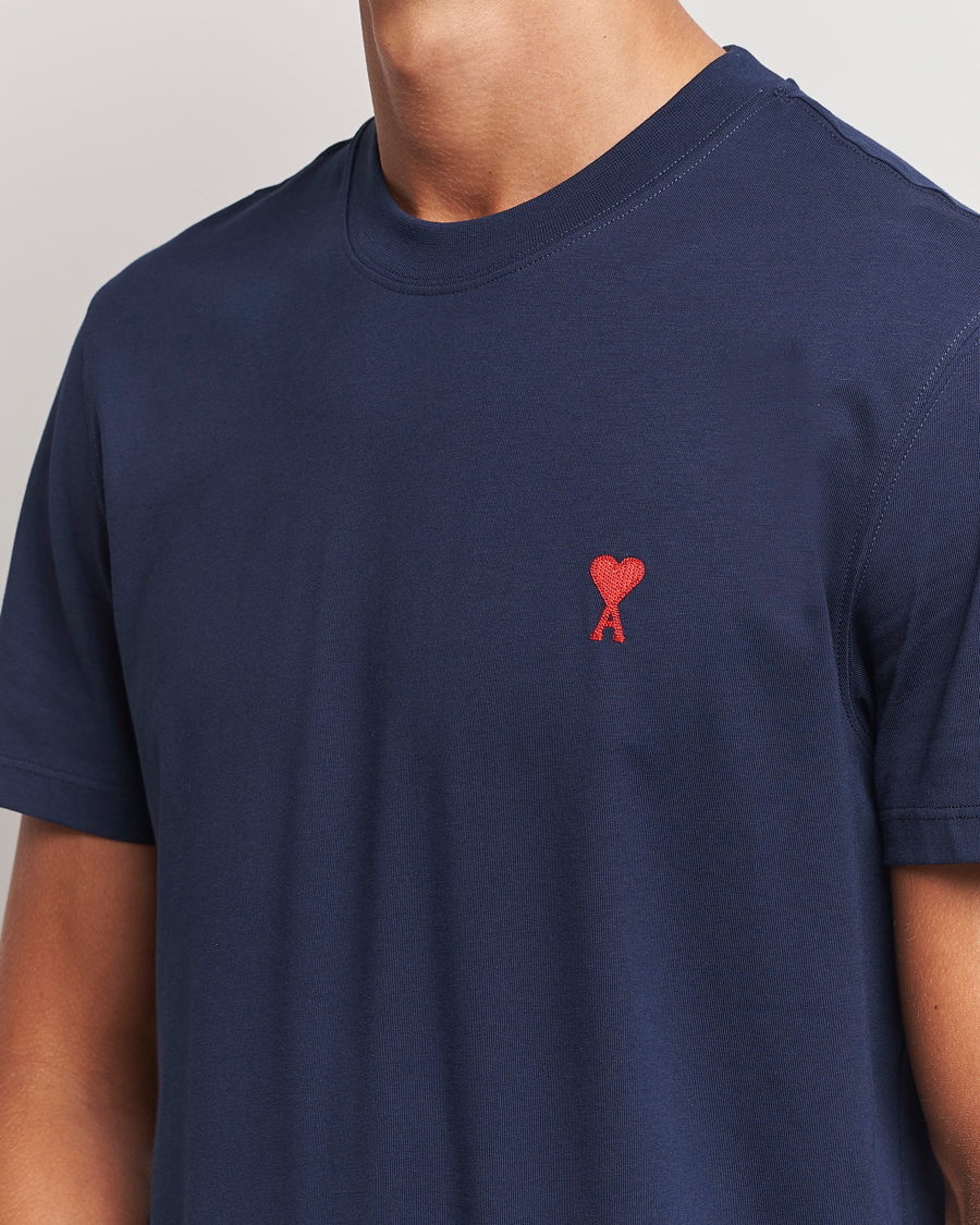 Homme | T-shirts | AMI | Heart Logo T-Shirt Nautic Blue