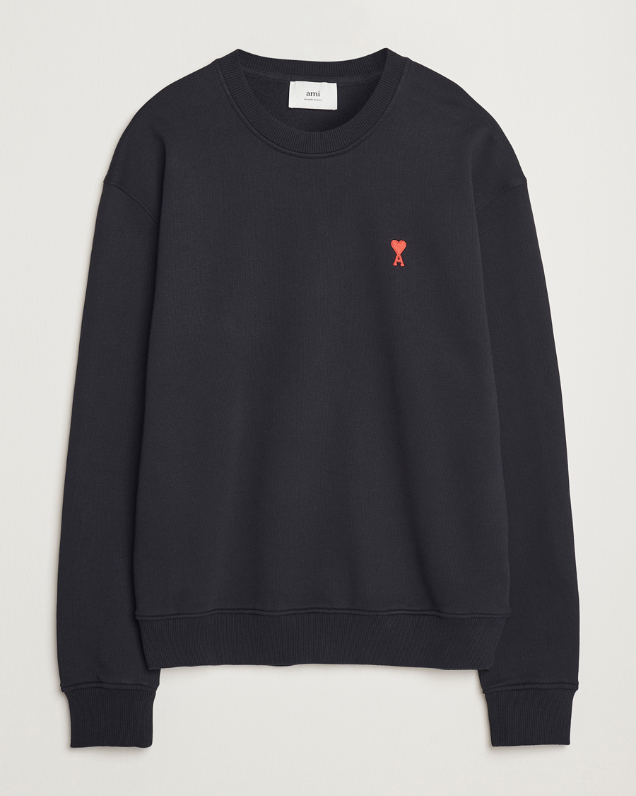 Homme | Pulls Et Tricots | AMI | Heart Logo Sweatshirt Black