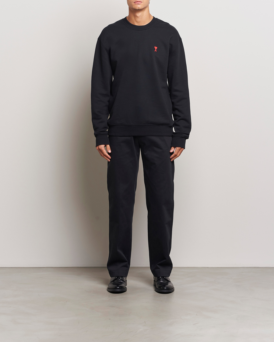Homme | Pulls Et Tricots | AMI | Heart Logo Sweatshirt Black