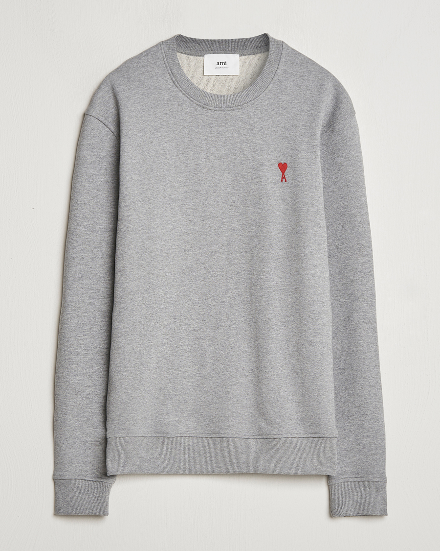 Homme | Pulls Et Tricots | AMI | Heart Logo Sweatshirt Heather Grey