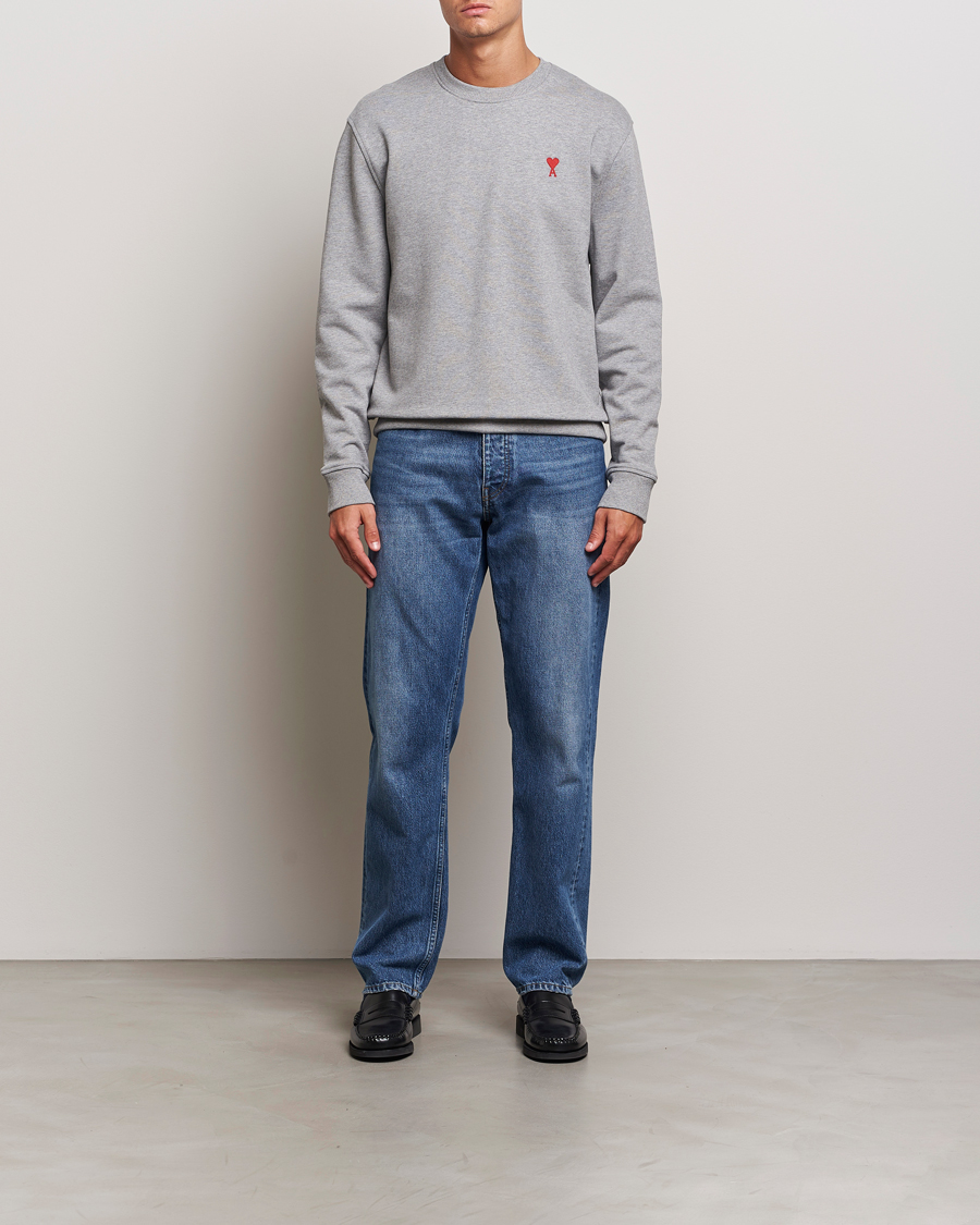 Homme | Pulls Et Tricots | AMI | Heart Logo Sweatshirt Heather Grey