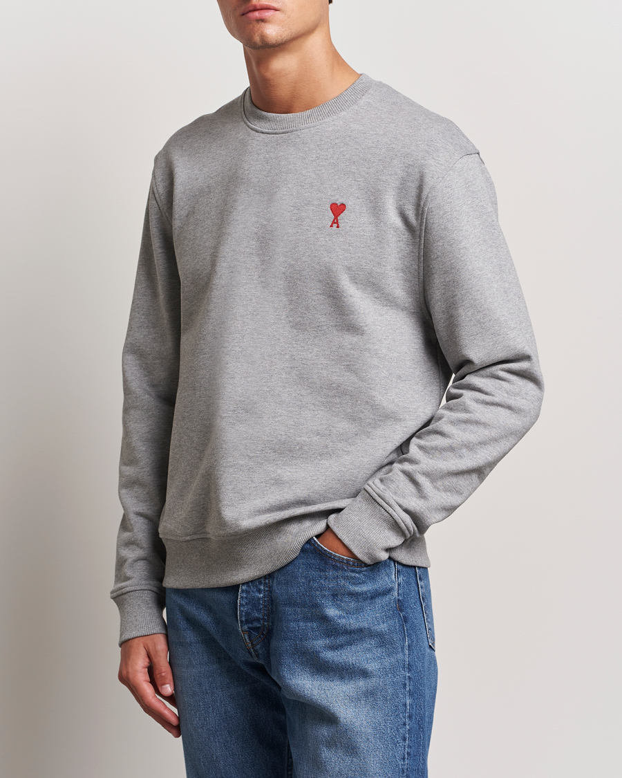 Homme | Pulls Et Tricots | AMI | Heart Logo Sweatshirt Heather Grey