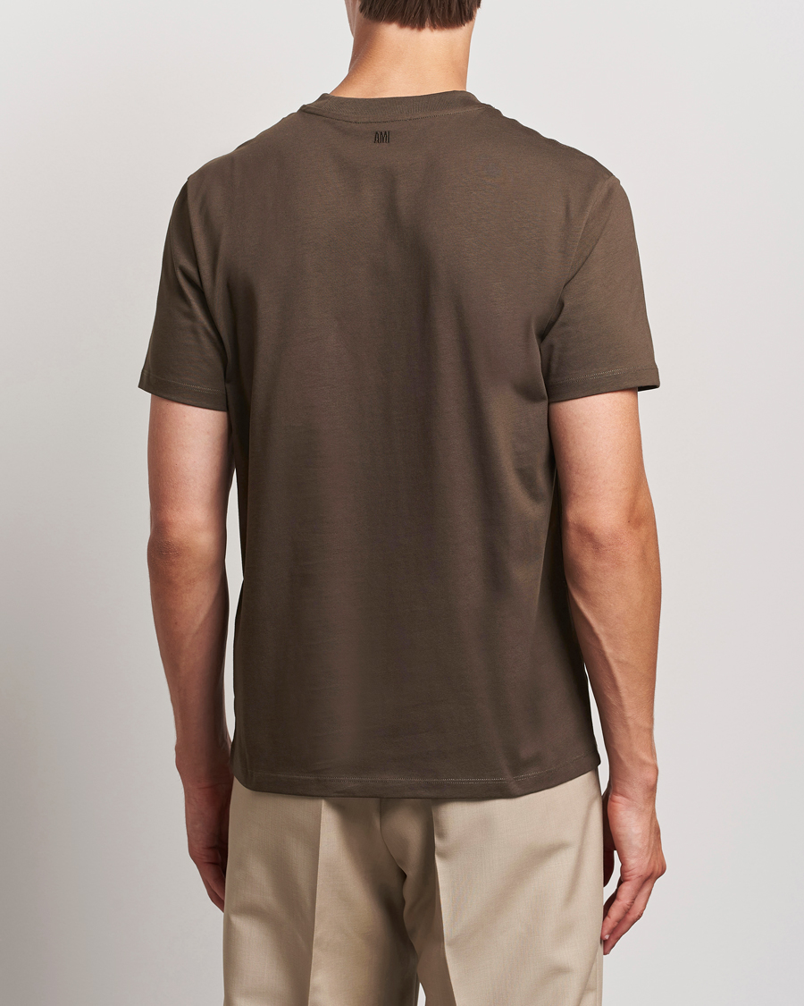 Homme | T-shirts | AMI | Heart Logo T-Shirt Dark Coffee