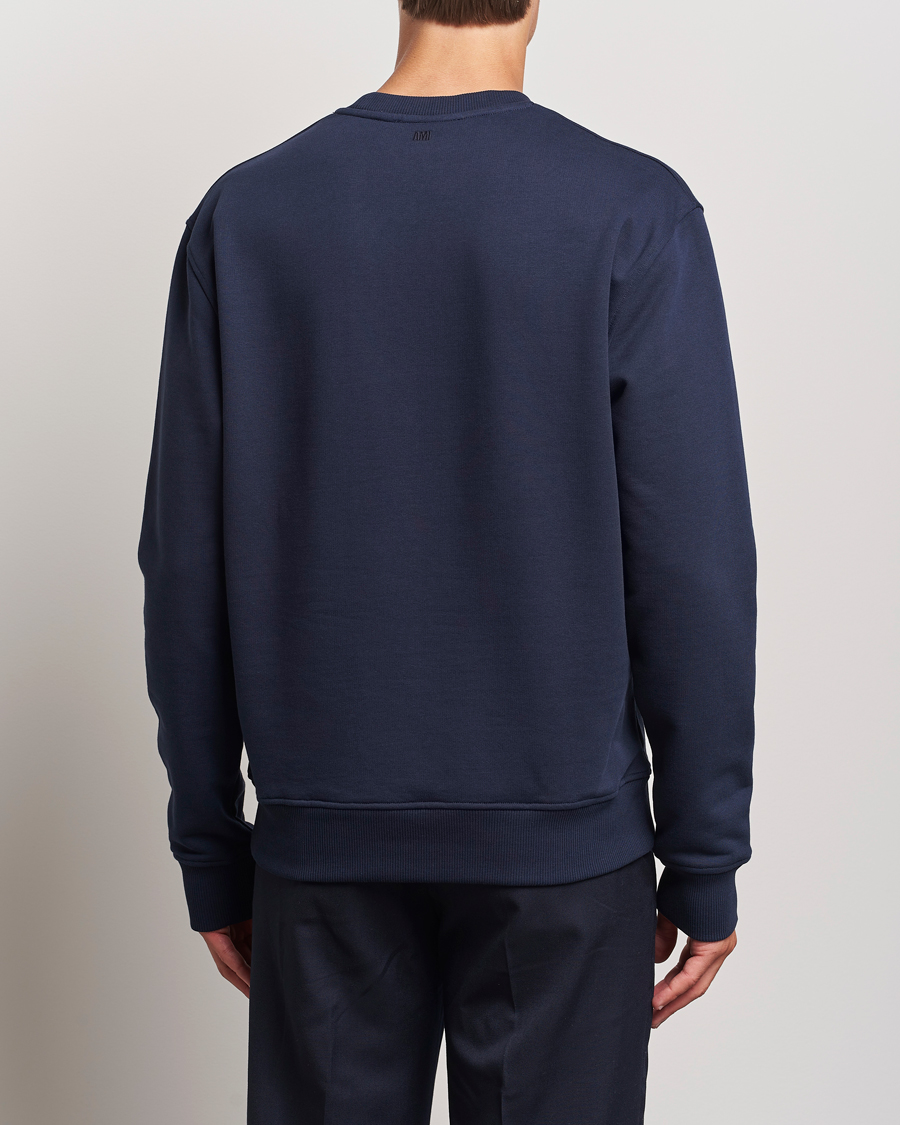 Homme | Pulls Et Tricots | AMI | Tonal Heart Logo Sweatshirt Night Blue