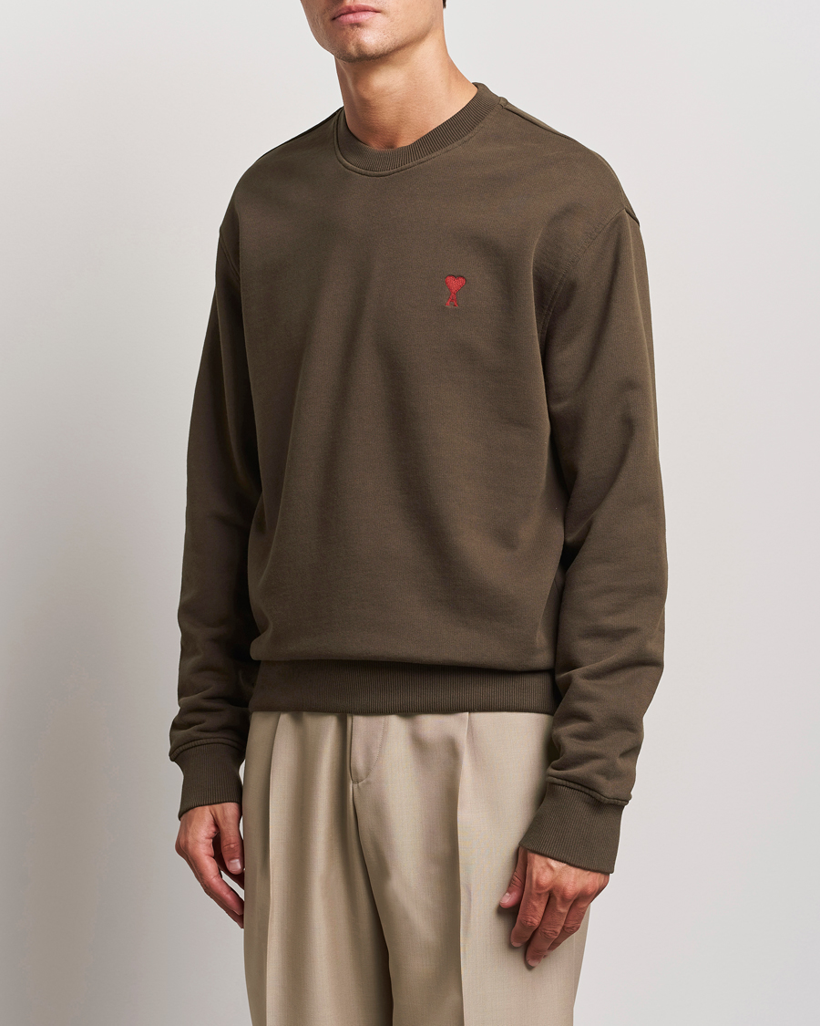 Homme | Pulls Et Tricots | AMI | Heart Logo Sweatshirt Dark Coffee