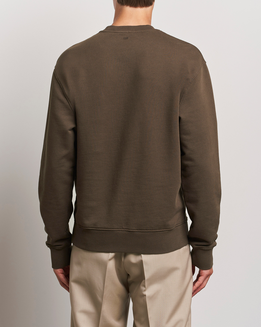 Homme | Pulls Et Tricots | AMI | Heart Logo Sweatshirt Dark Coffee