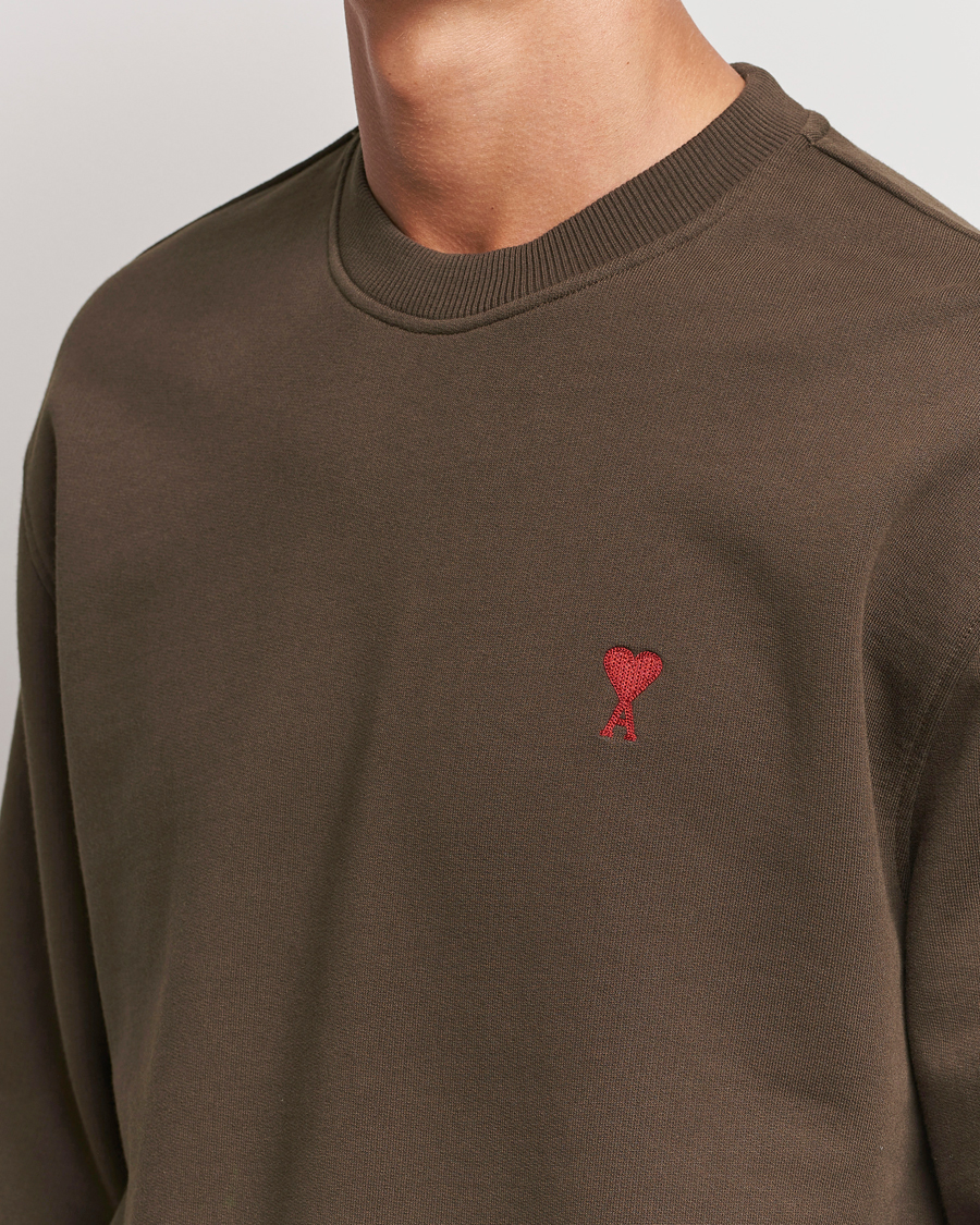 Homme | Pulls Et Tricots | AMI | Heart Logo Sweatshirt Dark Coffee