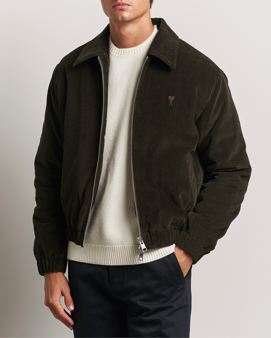 Homme | Manteaux Et Vestes | AMI | Light Padded Corduroy Jacket Dark Coffee