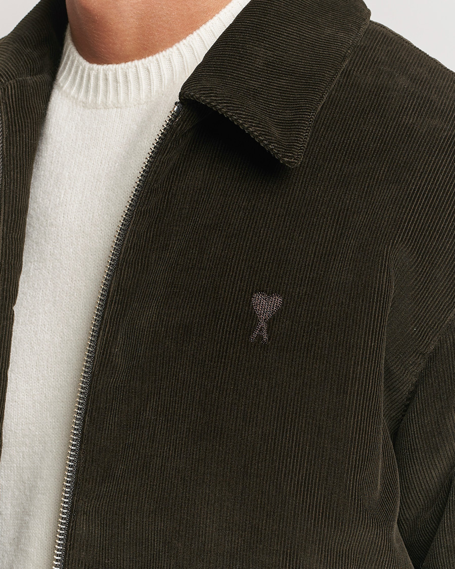 Homme | Manteaux Et Vestes | AMI | Light Padded Corduroy Jacket Dark Coffee