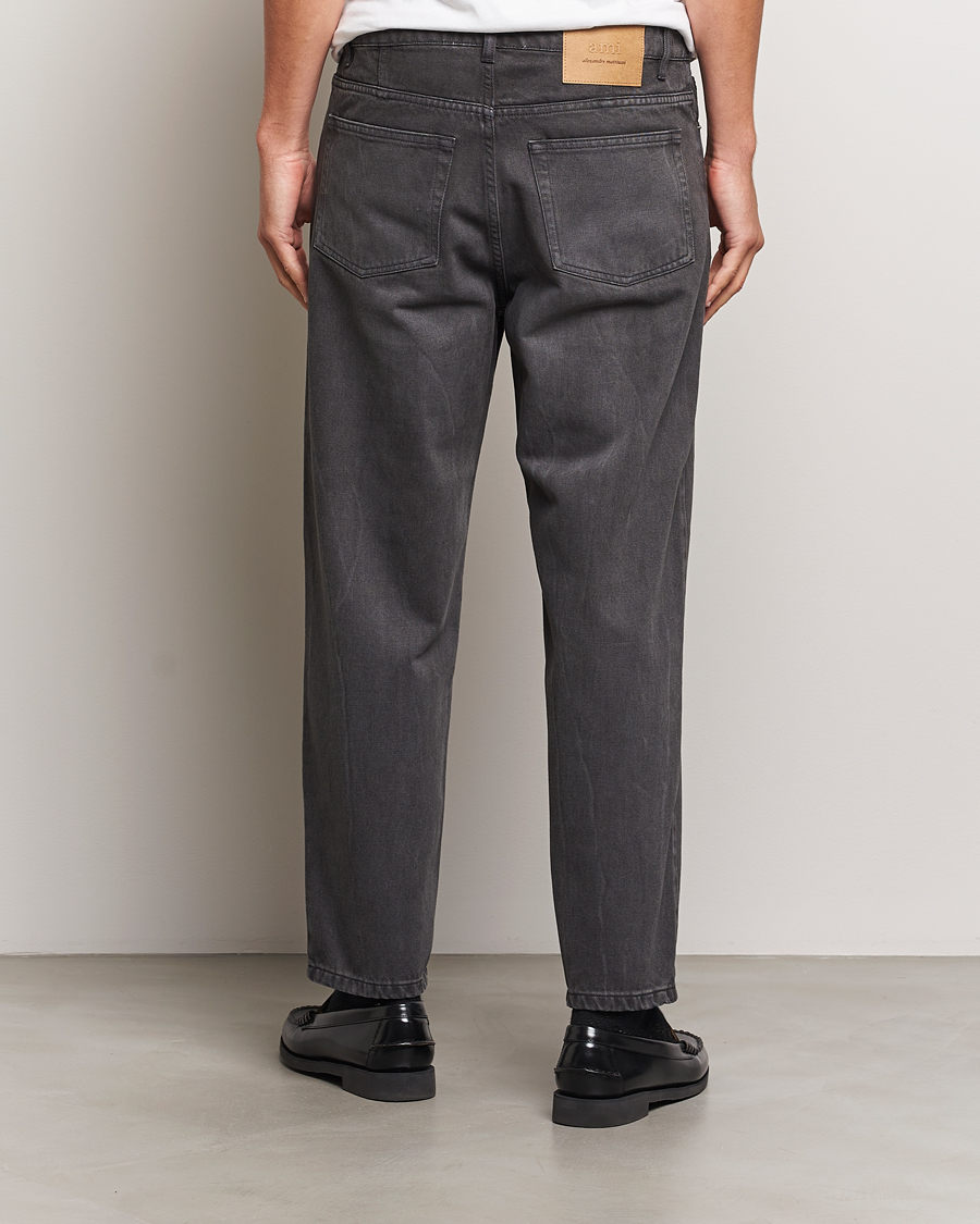 Homme | Jeans | AMI | Tapered Fit Jeans Washed Black