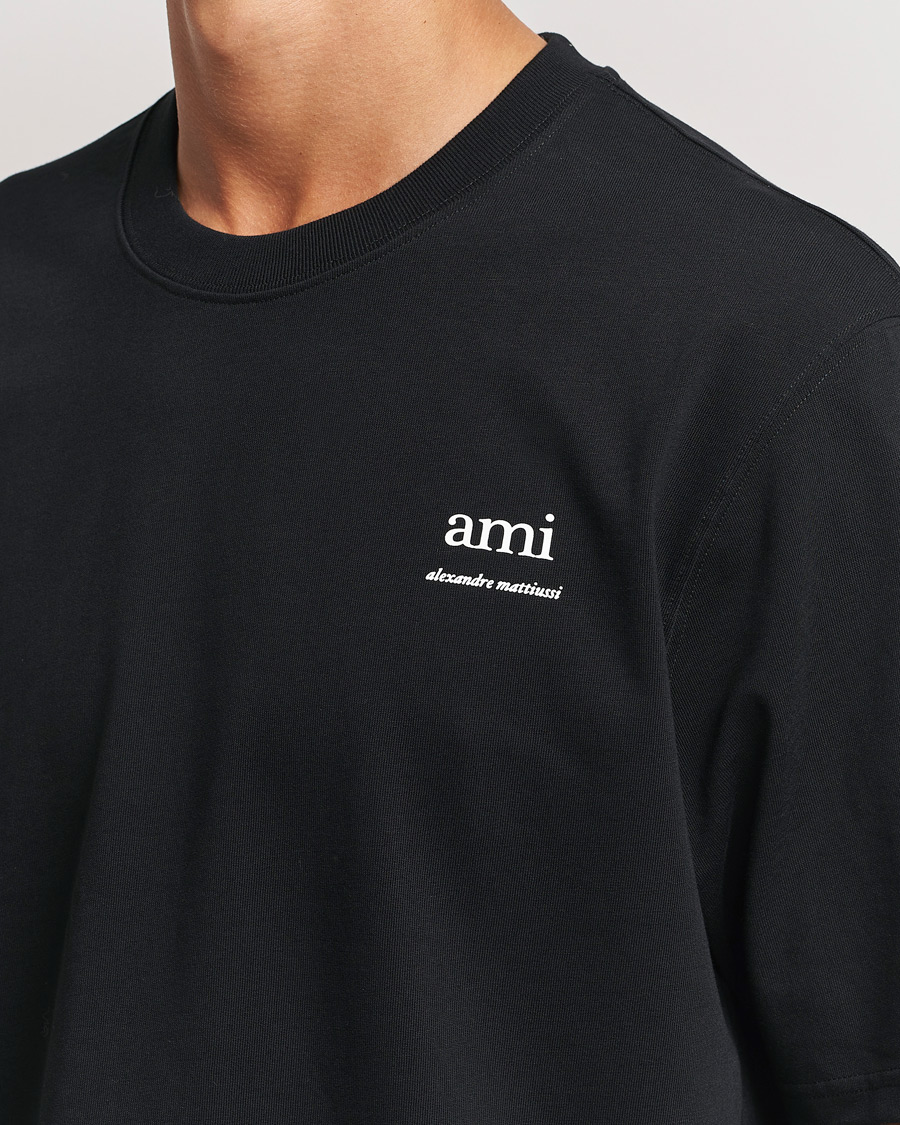 Homme | T-shirts | AMI | Logo T-Shirt Black