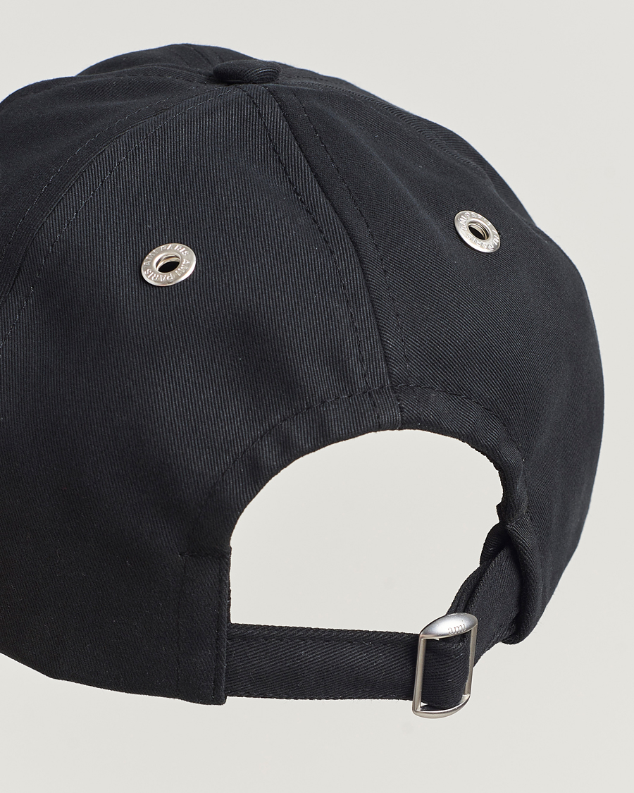 Homme | AMI Heart Logo Cap Black | AMI | Heart Logo Cap Black