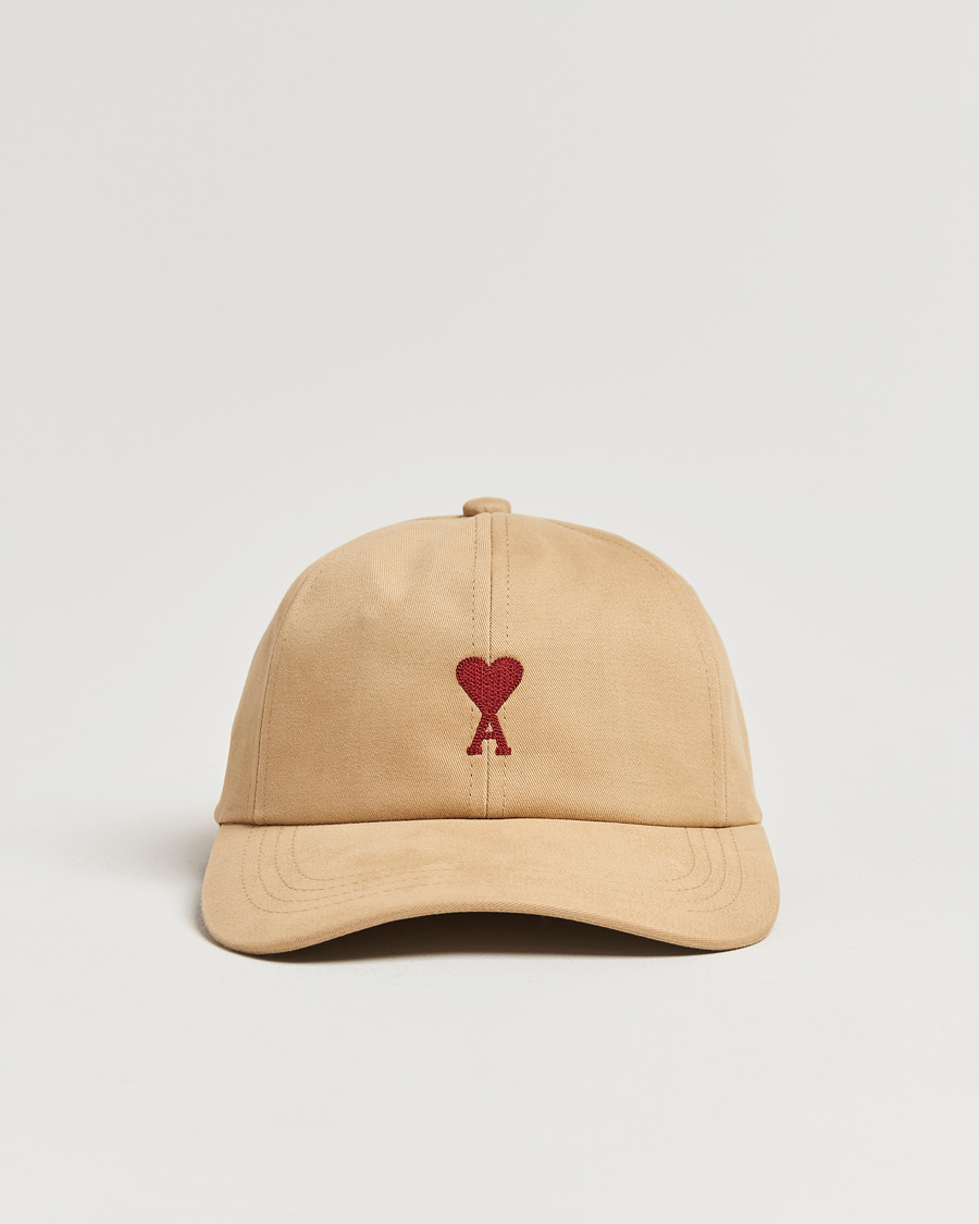 Homme | AMI Heart Logo Cap Sand | AMI | Heart Logo Cap Sand