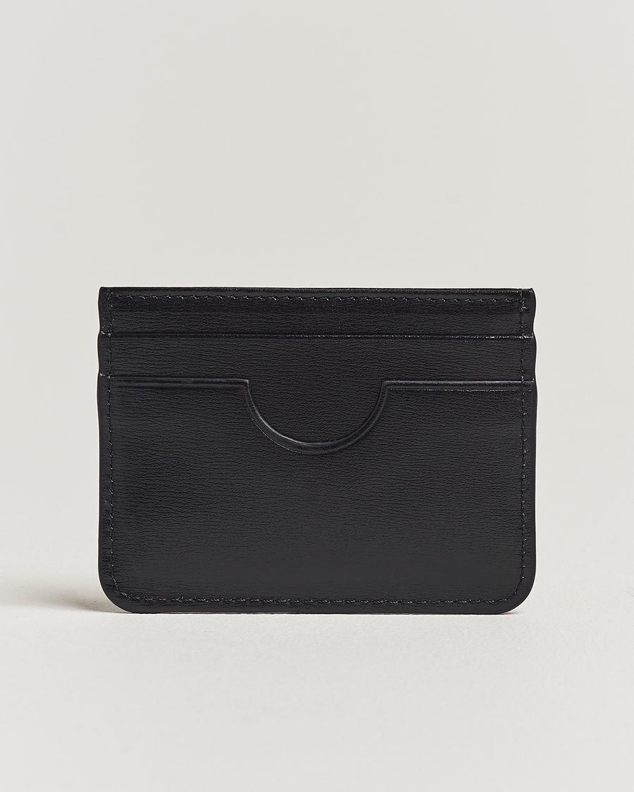 Homme | AMI Tonal Logo Leather Cardholder Black | AMI | Tonal Logo Leather Cardholder Black