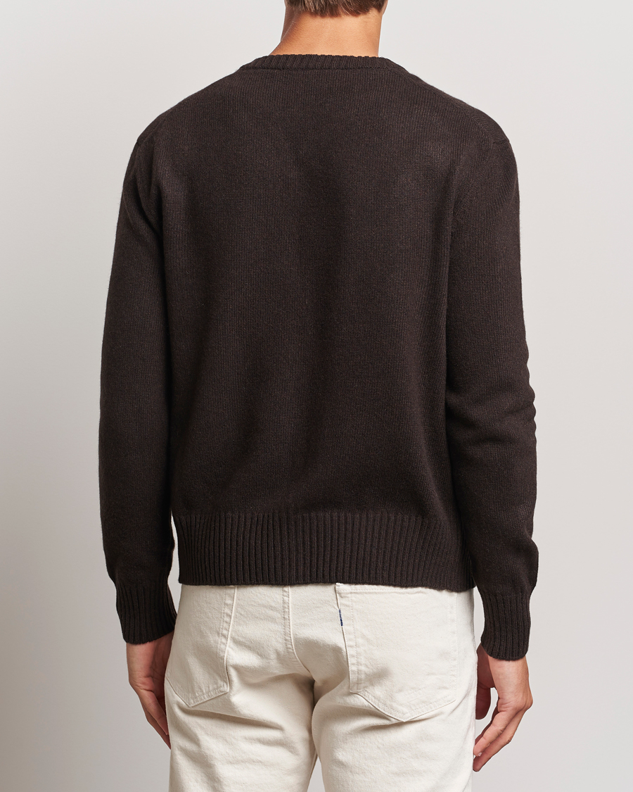 Homme | Pulls Et Tricots | AMI | Tonal Heart Logo Wool Cardigan Dark Coffee