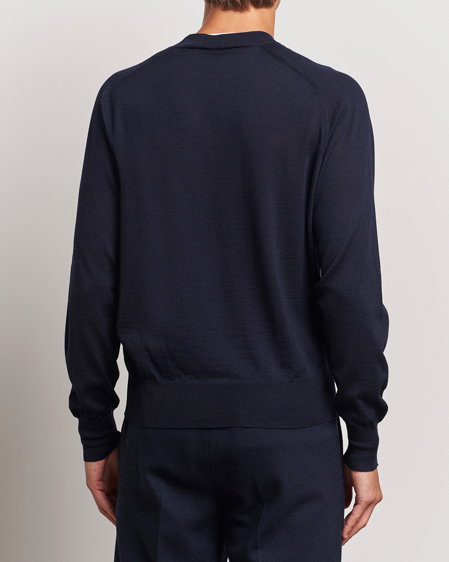 Homme | Pulls Et Tricots | AMI | Tonal Heart Logo Wool Crew Neck Navy