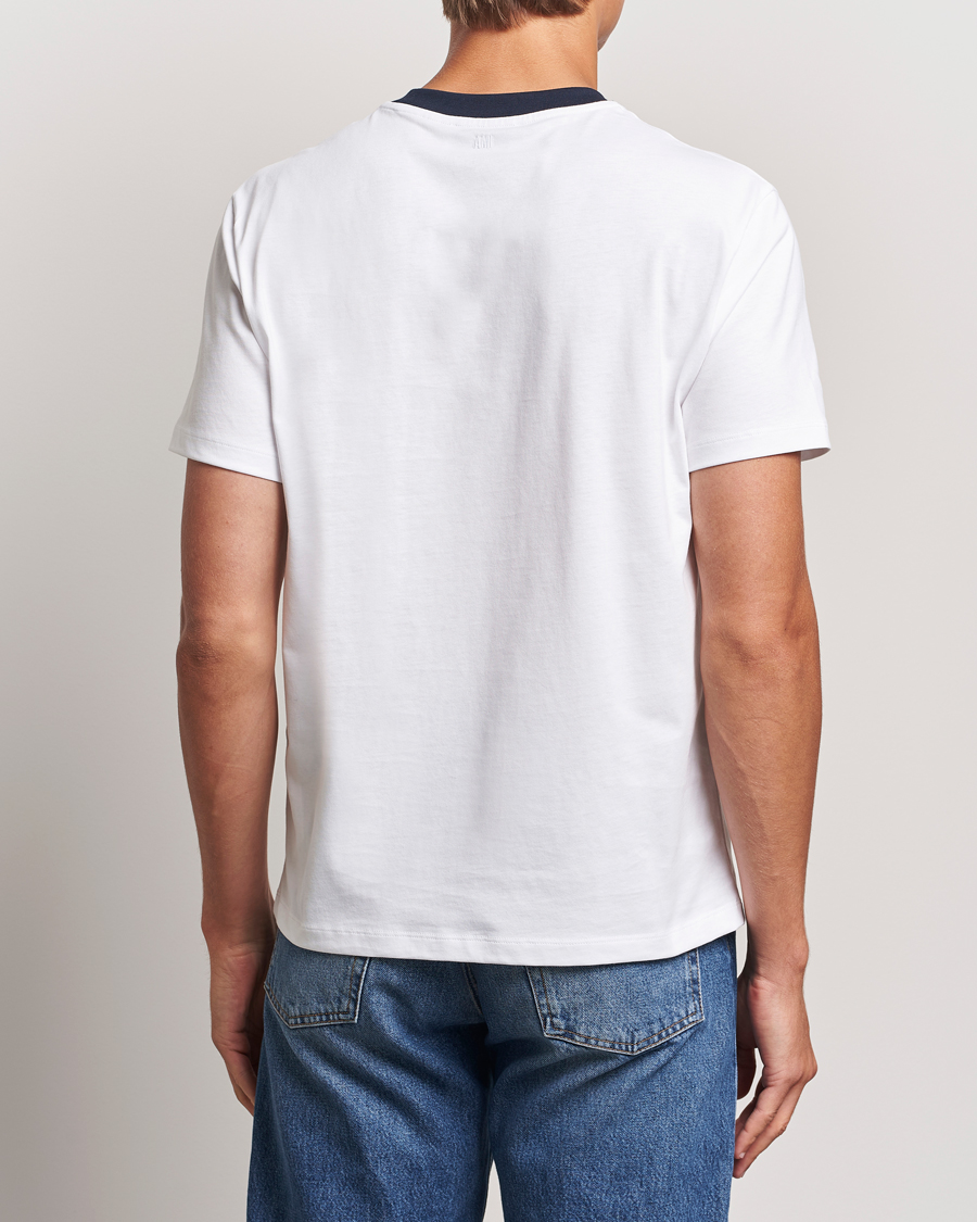 Homme | T-shirts | AMI | Paris Logo T-Shirt White