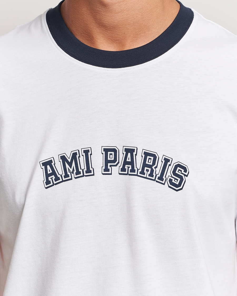 Homme | T-shirts | AMI | Paris Logo T-Shirt White