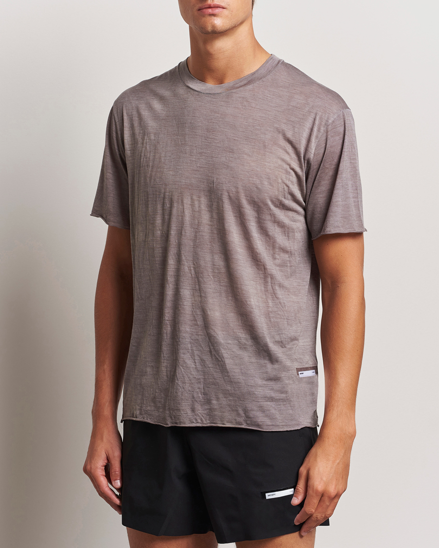 Homme | T-shirts | Satisfy | CloudMerino T-Shirt Sun Bleached Fallen Rock