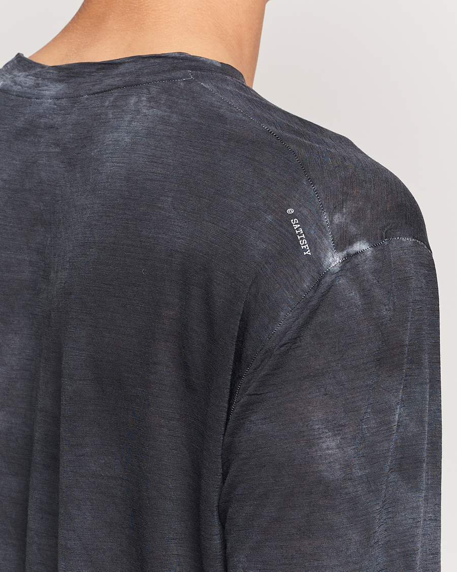 Homme | T-shirts | Satisfy | CloudMerino Long Sleeve T-Shirt Sun Bleached Black