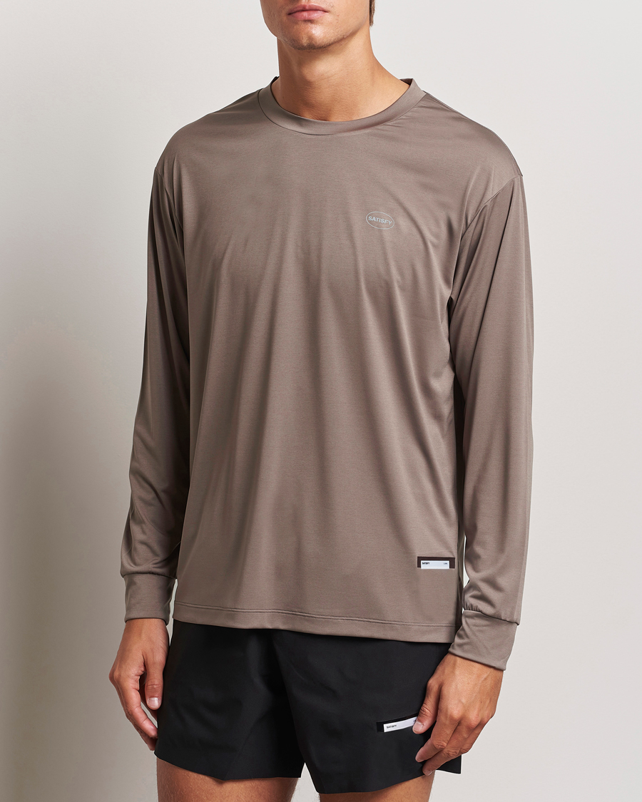 Homme | T-shirts | Satisfy | AuraLite Long Sleeve T-Shirt Falcon